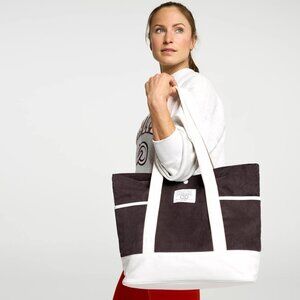 NWT CALIA Women's Anniversary Cord Tote Bag Cloud Cover (Smokey Plum) ONE SIZE